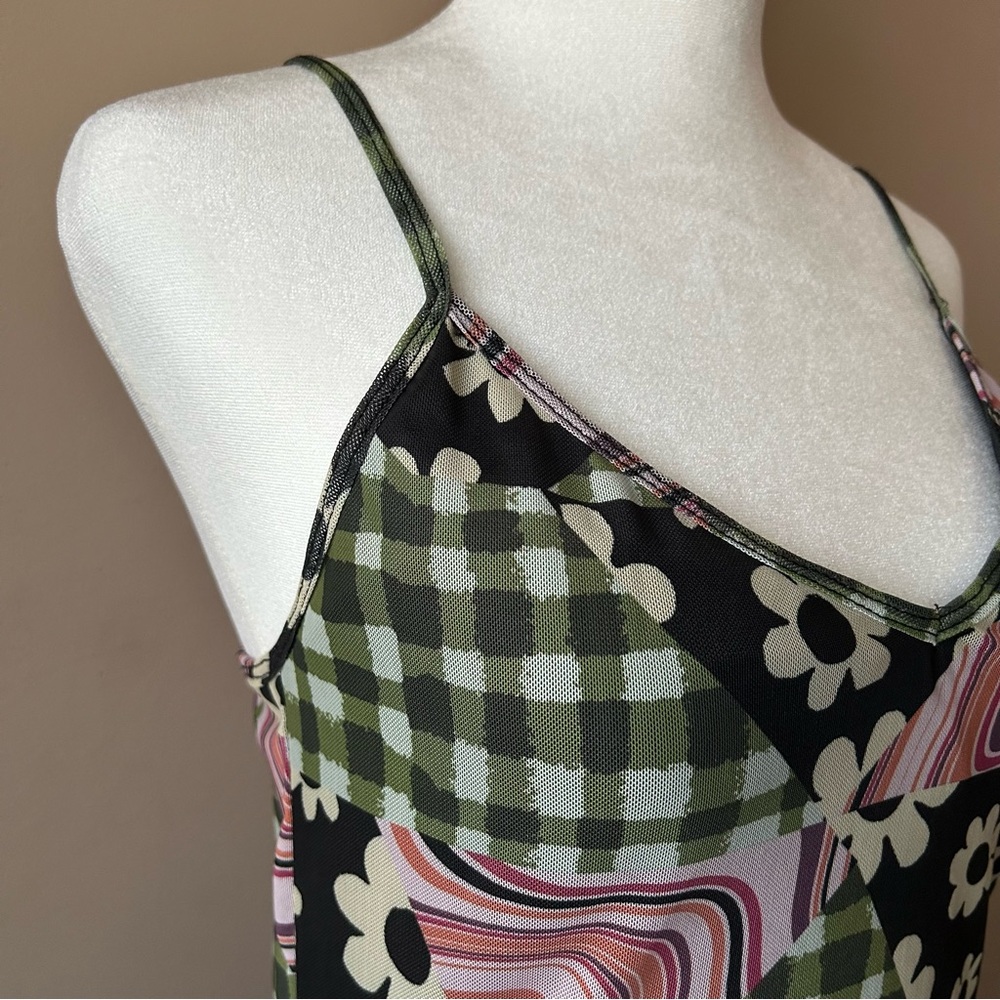 Current Mood Multi Pattern Mini Dress - image 3